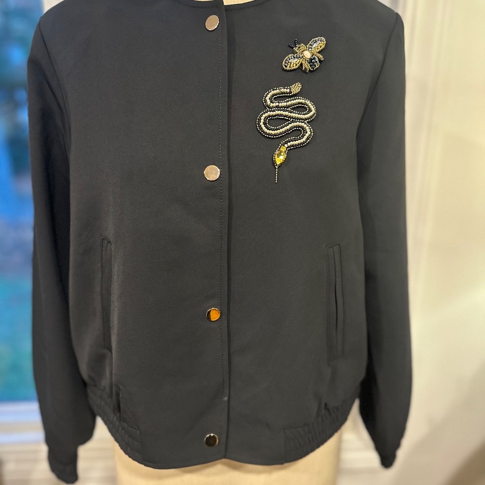 Black Statement Jacket NWT - image 2